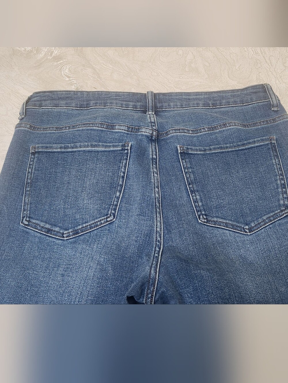 Quince Bella Stretch Kick Flare Jean Size 33S Excellent Condition - Picture 12 of 12